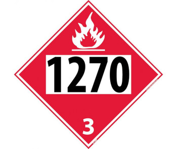 Placard - 1270 3 - 10.75X10.75 - Rigid Plastic - DL140BR