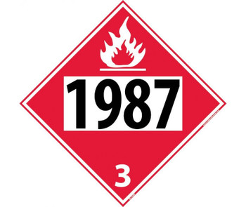 Placard - 1987 3 - 10.75X10.75 - Rigid Plastic - DL143BR