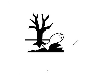 Dot Shipping Label - Marine Pollutants Symbol - 10.75X10.75 - Rigid Plastic - DL174R