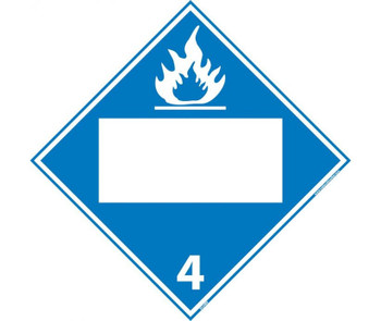 Placard - Dangerous When Wet 4 - Blank - 10 3/4X10 3/4 - Rigid Plastic - DL64BR