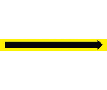 Pipemarker - PS Vinyl - Directional Arrows - Yellow - Perf At 4" - 2In X 18Yd Rl - H2050Y