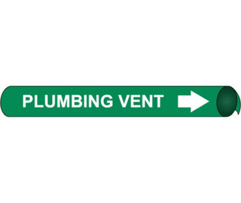 Pipemarker Strap-On - Plumbing Vent W/G - Fits Over 10" Pipe - H4083