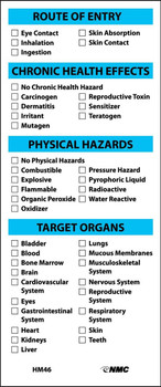 Target Organ Labels - 6X2 1/2 - PS Vinyl - 10/Pk - HM46