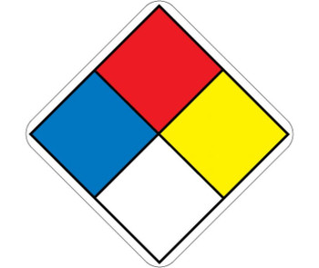 Hazardous Material System Labels - 2X2 PS Paper - 250/Rl - HMS22L