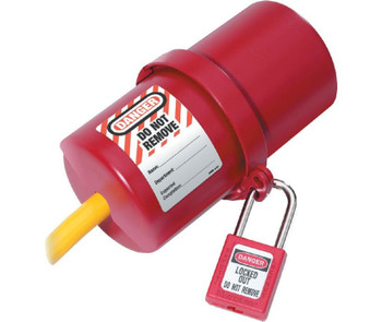 Plug Lockout - Rotating - 3" Dia.X6" W/Cable Dia. Up To 3/4" - LP488