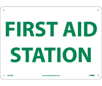 First Aid Station - 10X14 - Rigid Plastic - M442RB