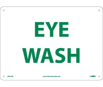 Eye Wash - 10X14 - Rigid Plastic - M501RB
