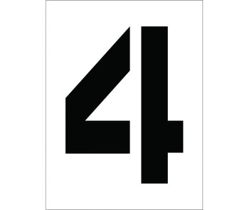 Stencil - Number 4 - 12" - PMC12-4