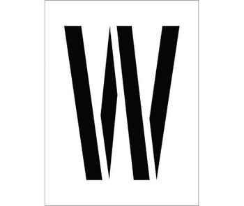 Stencil - Letter W - 12" - PMC12-W