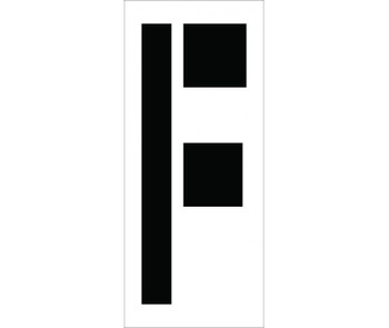 Stencil - Letter F - 24" - PMC24-F