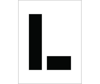 Stencil - Letter L - 8" - PMC8-L