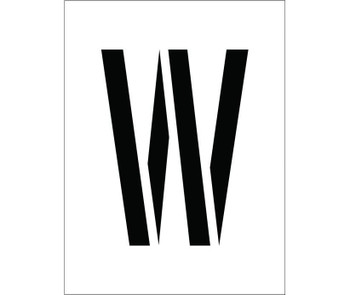 Stencil - Letter W - 8" - PMC8-W