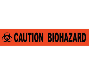 Tape Barricade Caution Biohazard 3 Mil 3"X1000'