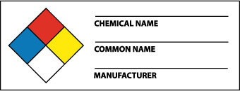 Nfpa Chemical Label - 1 1/2 X 4 - PS Vinyl - 500/Roll - WOL8ALV
