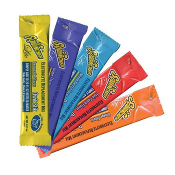 Sqwincher Qwik Stik Zero Single Serve, 0.11 oz Packs, 20 oz Yield, Assorted Flavors, Sugar Free - 060ASST