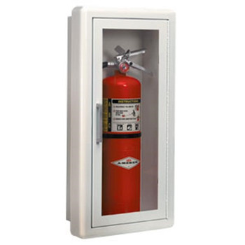 JL Industries Ambassador Series Steel Cabinet w/ Lock, Surface Mount, 27 3/16"H x 13 11/16"W x 6 1/2"D, White, 1/Each - 1013G10