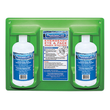 Eyewash Station, Double Bottle, 32 oz, 1/Each - 24-300