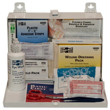 25-Person First Aid Kit w/ Hangers - 6100