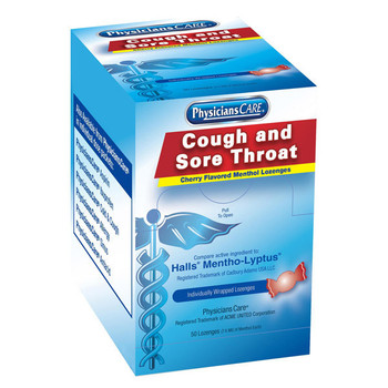 Cherry Menthol Cough Drops, 50/Box - 90306
