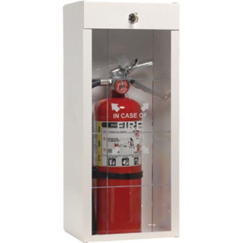 JL Industries Classic Series Metal Extinguisher Cabinet, 25 3/4"H x 9 1/2"W x 6 1/4"D, White, 2/Box - 926LS