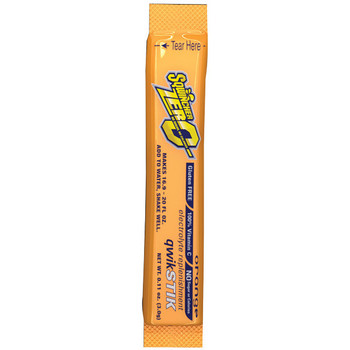 Sqwincher Qwik Stik Zero Sugar Free Single Serve 20 oz Yield Packs - Orange - 50/Bag - 060100