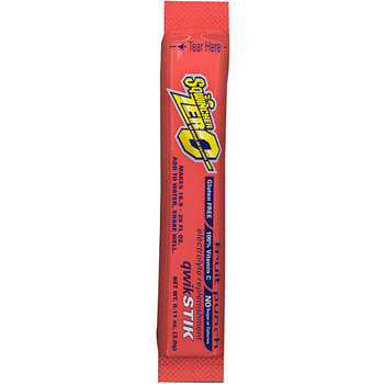 Sqwincher Qwik Stik Zero Sugar Free Single Serve 20 oz Yield Packs - Fruit Punch- 50/Bag - 060102