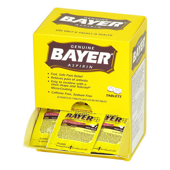 Bayer Aspirin, 2 Pkg/50 Each - M4070