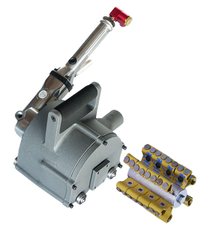 Aargo Heavy Duty 4 inch Rotopeen Air Powered Shrouded Power Tool Kit with C Flap Hub Assembly - 904104