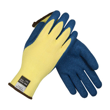 PIP G-Tek Seamless Knit Kevlar Glove with Latex Coated Crinkle Grip on Palm & Fingers - 09-K1310