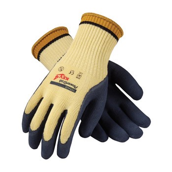 PIP PowerGrab KEV4 Seamless Knit Kevlar Glove with Latex Coated MicroFinish Grip on Palm & Fingers - 09-K1444