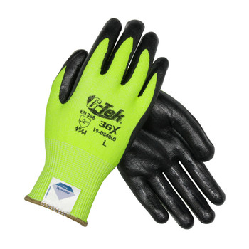 PIP G-Tek Seamless Knit Dyneema Diamond Blended Glove with Nitrile Coated Foam Grip on Palm & Fingers - 19-D340LG