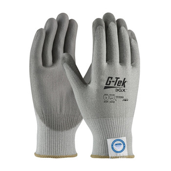 PIP G-Tek Seamless Knit Dyneema Diamond Blended Glove with Polyurethane Coated Smooth Grip on Palm & Fingers - 19-D360