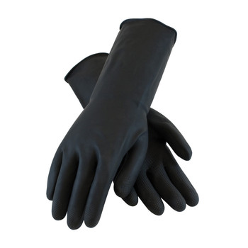 PIP Assurance Unsupported Latex, Industrial Flock Lined with Super Diamond Grip - 28 Mil - 48-L300K