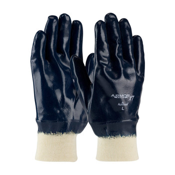 PIP ArmorTuff XT Nitrile Dipped Glove with Jersey Liner and Smooth Finish on Full Hand - Knitwrist - 56-3186