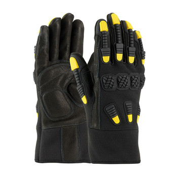 PIP Maximum Safety FR Treated Hi-Performance Goatskin Leather Palm Glove with Aramid Back and TPR Protection - 73-2000