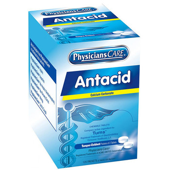 Antacid Tablets, 420 mg, 2 Pkg/125 Each - 90110