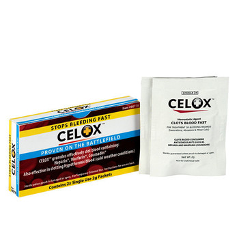 Celox Blood Clotting Agent, 2 g, 2/Box -
