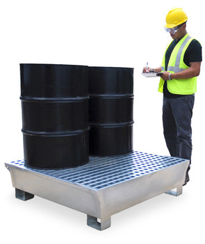 UltraTech Ultra -Steel Spill Pallet - 4 Drum - 1182