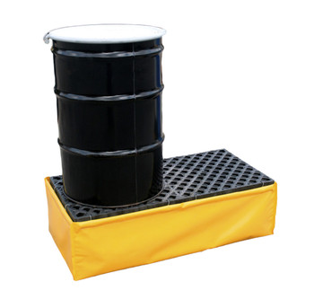 UltraTech Spill Pallet P2 - Flexible Model - With Drain - Yellow - 1345