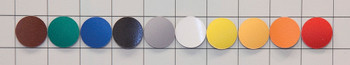 Magnetic Shapes - Circles White 1" Diameter 10/Pack - MRB415MGWT