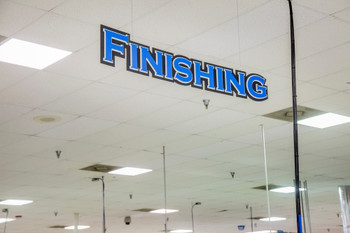 3-Dimensional Department Signs Red Finishing 1/Each - PFM420