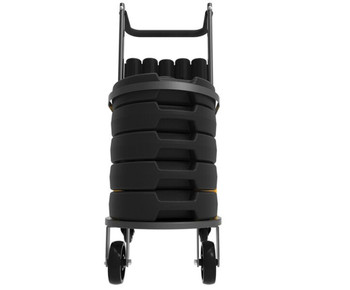 Mobile Banner Stake Stanchion Cart: Yellow Belt Belt Yellow Belt YELLOW/BLACK STRIPES 1/Kit - PRB908YL