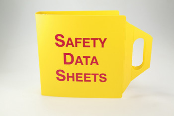 SDS Job Site Binders With Handles: Safety Data Sheets Red/White Bilingual - Spanish/English 2 1/2" 1/Each - SBZRS934