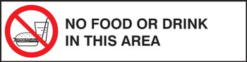 Changeable Sign System: No Food Or Drink In This Area - SSL509
