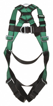 MSA V-FORM 10197432 Climbing Full Body Harness w/Qwik-Fit Leg Straps - Standard (M/L)
