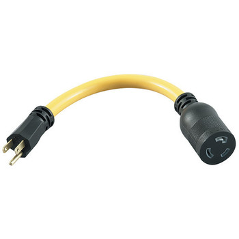 Southwire Twist-to-Lock STW Power Cord Adapter, NEMA 15P-20R Grounded, 1/Each - 90208802