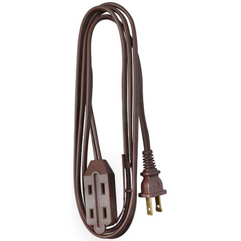 Southwire Commercial Grade Booster Cable, 4 ga, 20' Cube Tap Extension Cord, 6', Brown, 1/Each - 94018907