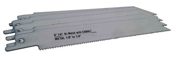 Disston Blu-Mol Bi-Metal Reciprocating Saw Blades (Metal) (6475-50), 14 TPI, 6" x 3/4" x 0.035", 50/Pkg - E0102820