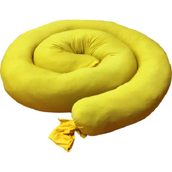 SPC SpillFix Absorbent Universal Booms, 4" x 5', Yellow, 4/Case - 149061