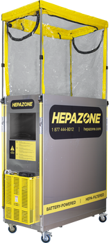 Qualitair HepaZone 24 Battery Powered Metal Cabin Work Enclosure - HZ-M2